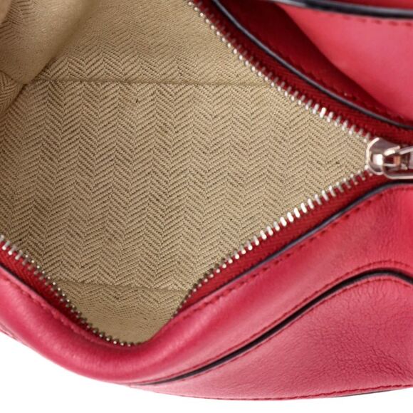 Loewe Puzzle Bag Leather Mini Red - Picture 5 of 6